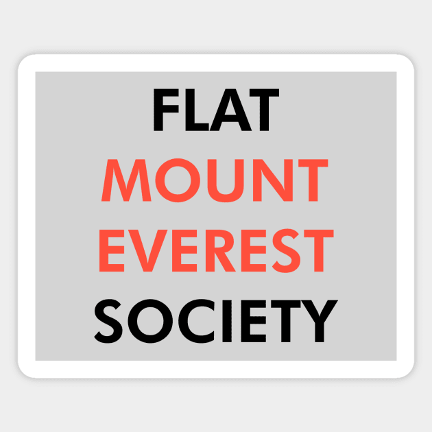 Flat Mount Everest Society (Dark) Magnet by Graograman